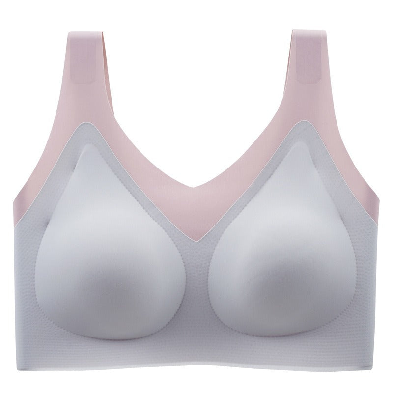 Seamless Latex Push Up Bra With Pads