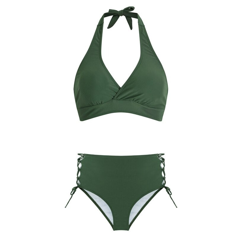 High Waist Push Up Swimwear For Women