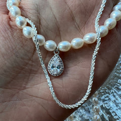 Pearl Choker with Charm