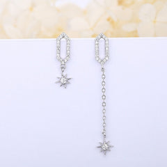 Pendientes colgantes de estrellas desiguales