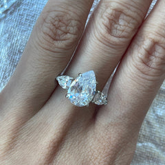 5 Ct Pear Cut Diamond Ring