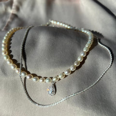 Pearl Choker with Charm