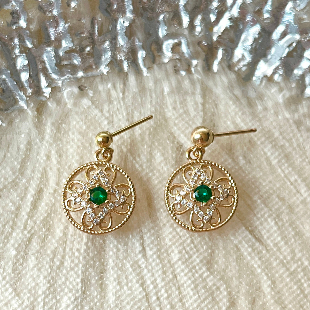 Emerald Green Earrings