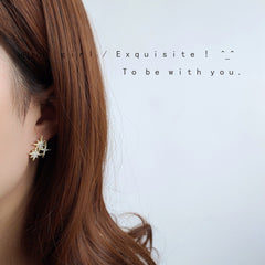 Ungleichmäßiger Nordstern-Ohrstecker