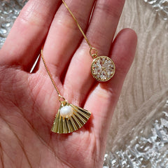 Pendientes de hoja de ginkgo dorados