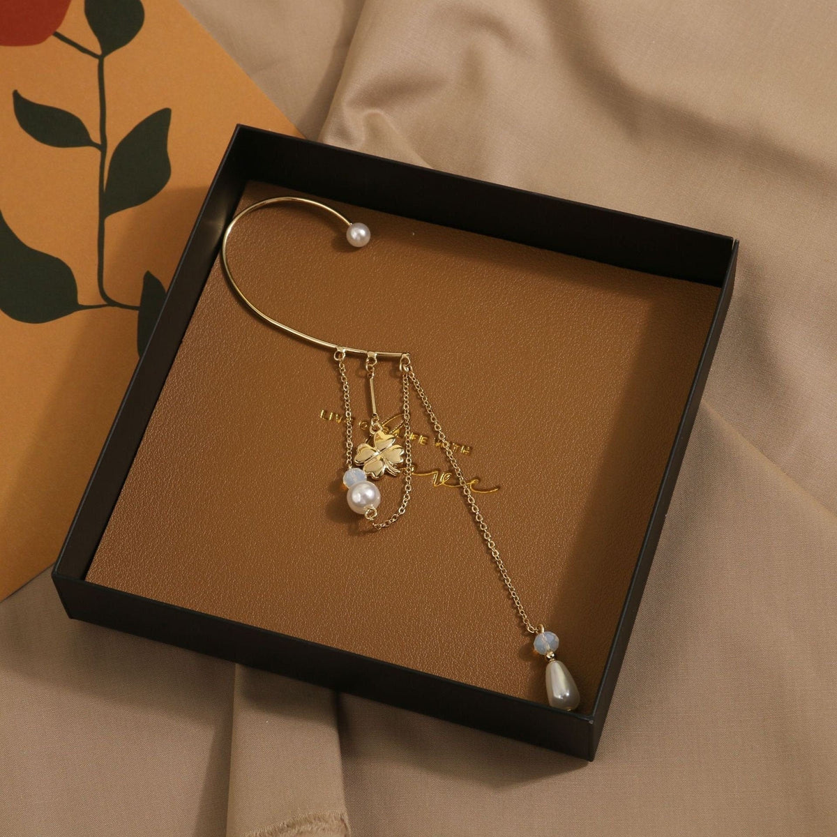 No Piercing Dainty Pearl Ear Cuff