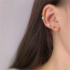 Dainty Natural Pearl Ear Crawler Climber