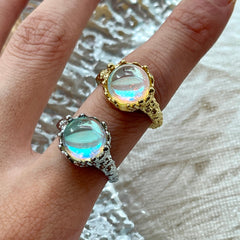 Color Changing Moonstone Opal Ring