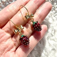 Delicate Cute Strawberry Fruit Earrings