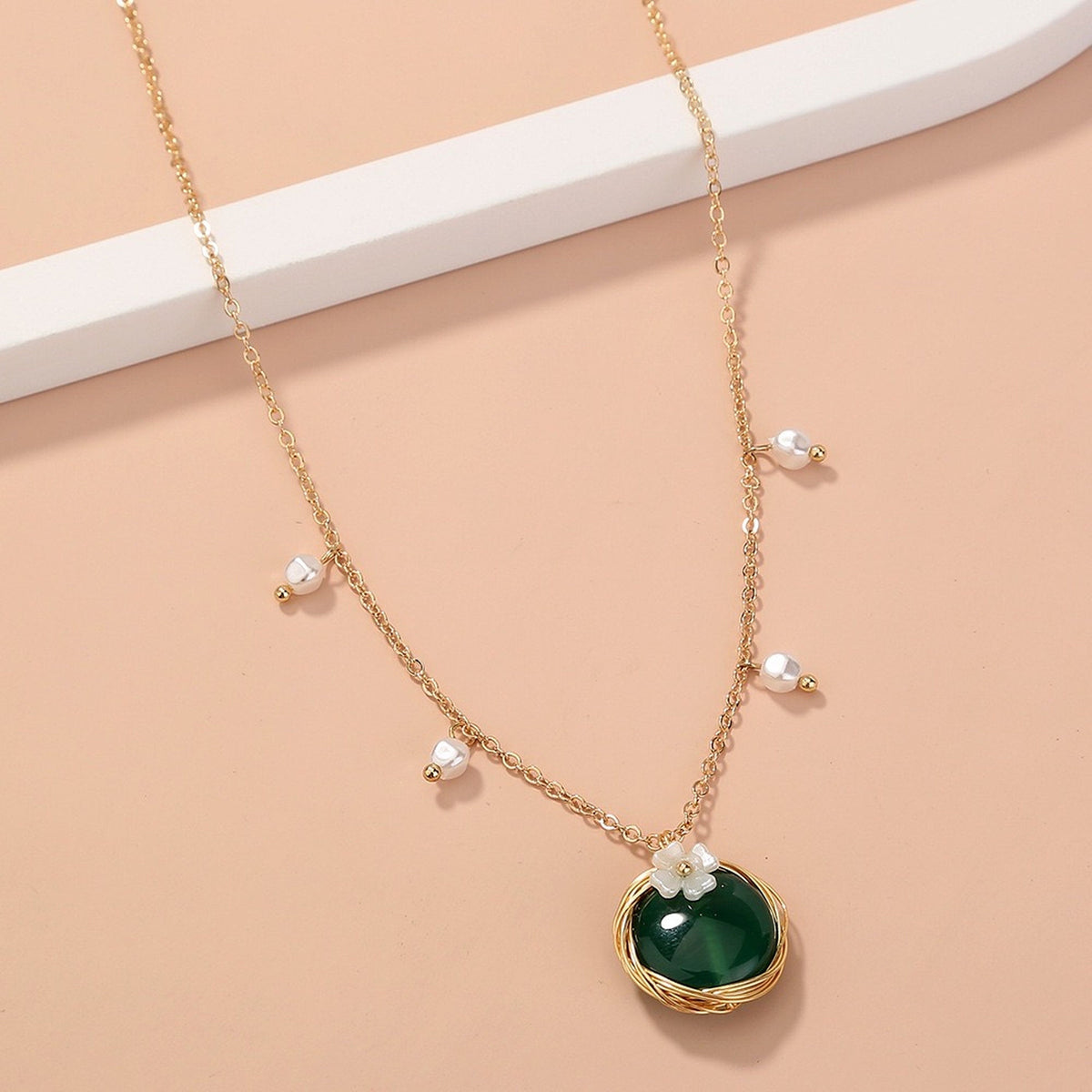 Emerald Green Jade Necklace