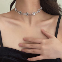 Romantic Double Layer Necklace Choker