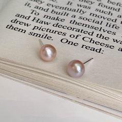 Natural Pink Pearl Everyday Simple Stud