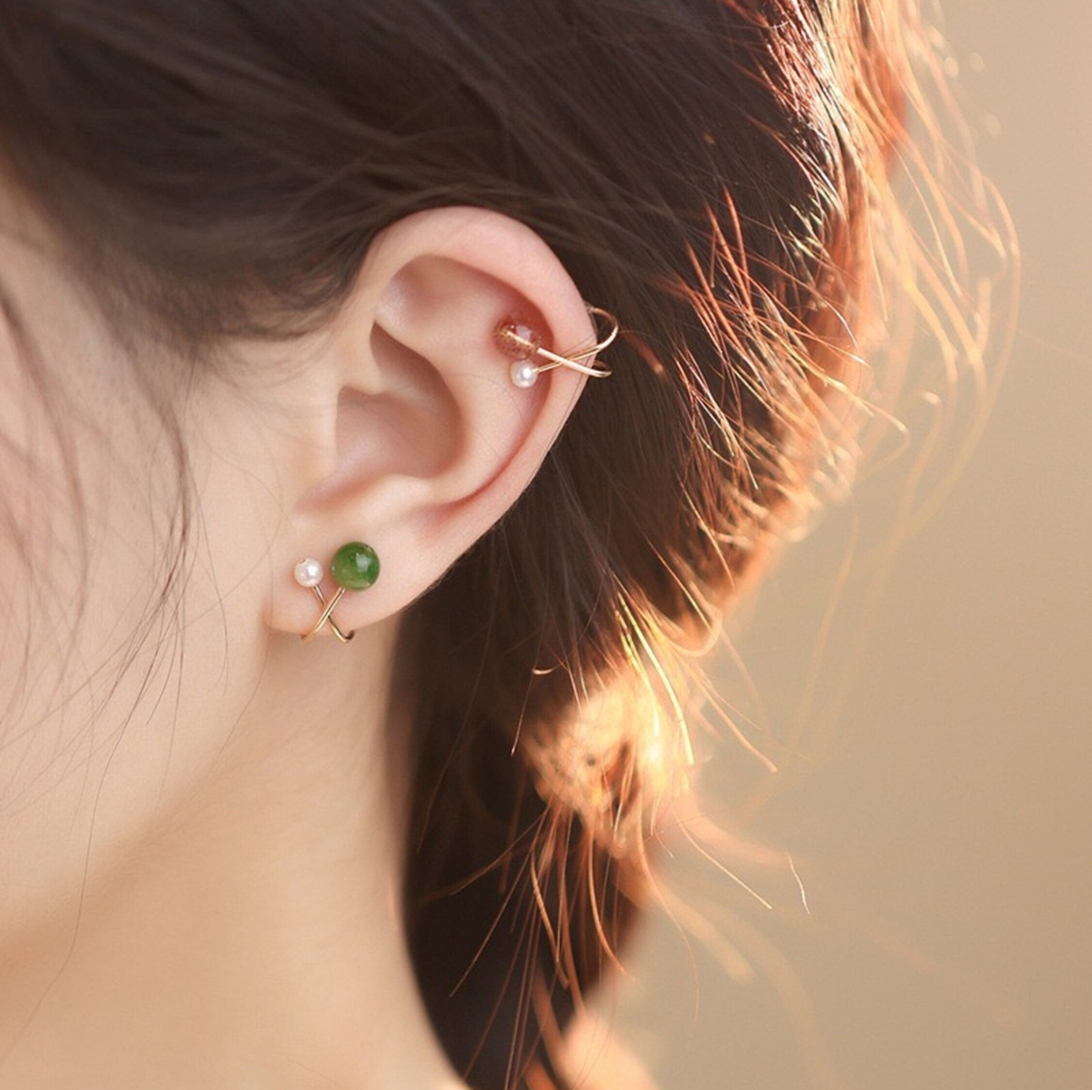 No piercing clip on ear studs