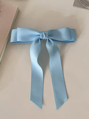solid color satin bow hairpin ribbon hairpin headdress
