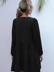 Casual Solid Woven Polyester Everyday Dress for Spring-Summer