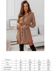 Ladies Clothing Casual Shirt Dress