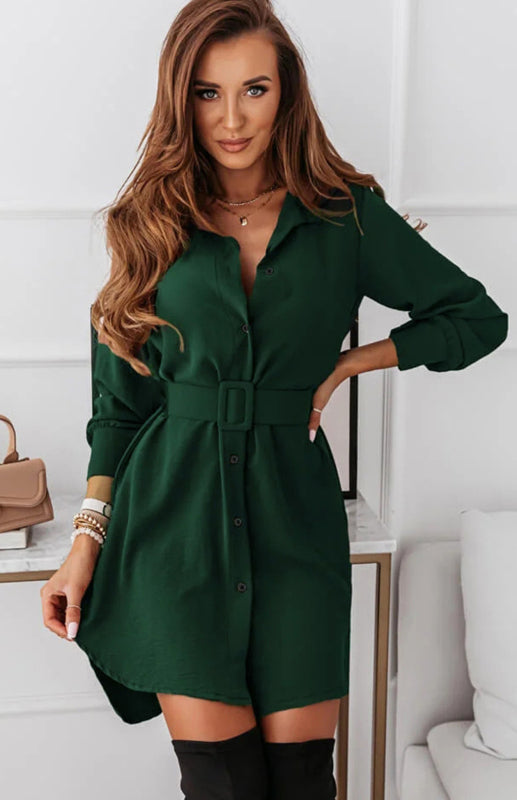 Ladies Clothing Casual Shirt Dress