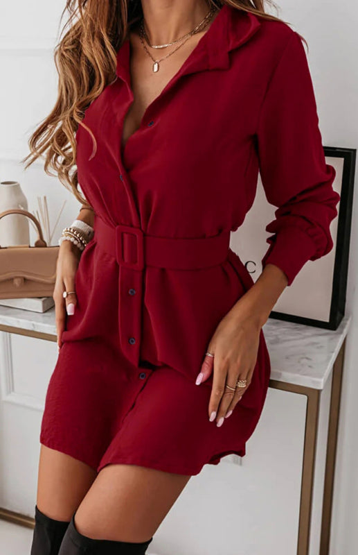 Ladies Clothing Casual Shirt Dress