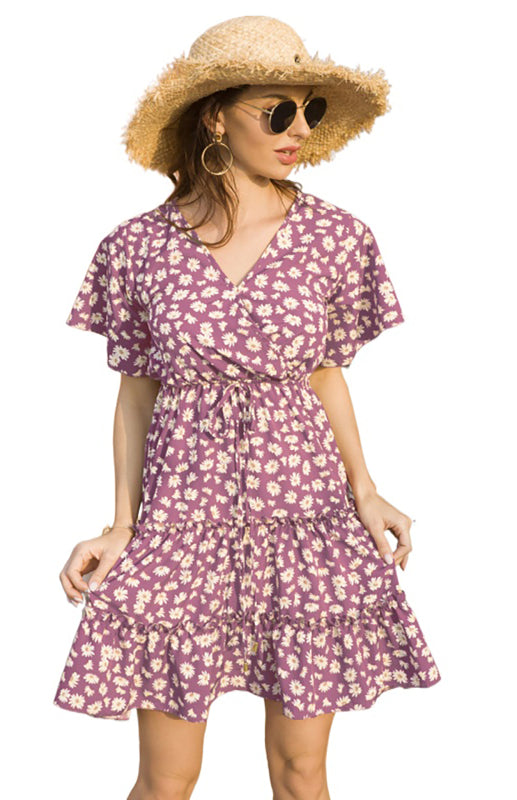 Women's clothing short sleeve casual dress