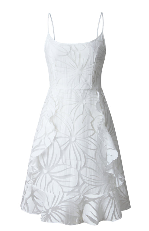 Ladies Ruffle Sling Midi Dress