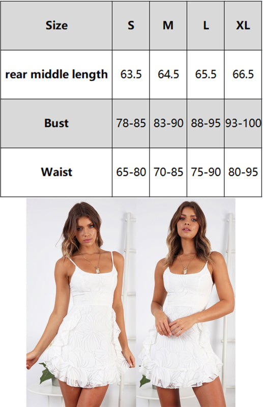 Ladies Ruffle Sling Midi Dress