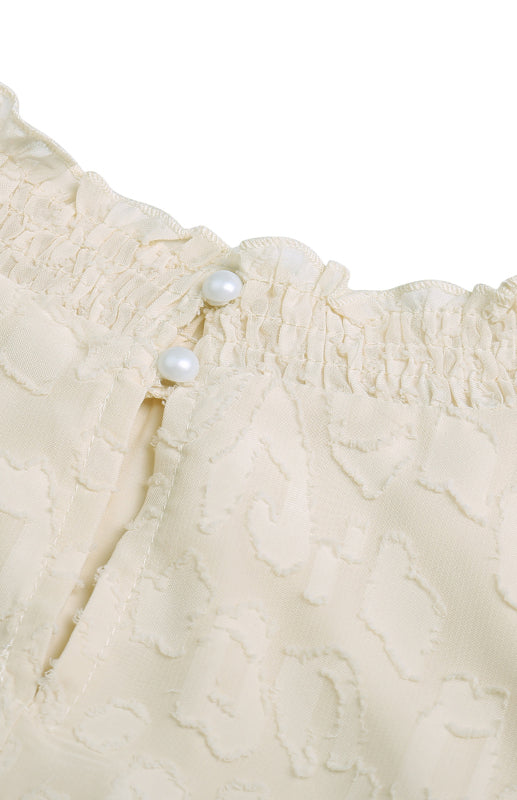 Ladies Spring Chiffon Lace Jacquard Dress
