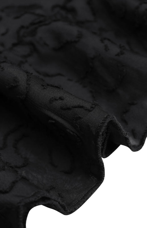 Ladies Spring Chiffon Lace Jacquard Dress