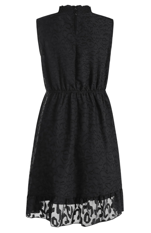 Ladies Spring Chiffon Lace Jacquard Dress