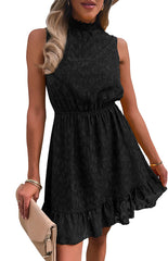 Ladies Spring Chiffon Lace Jacquard Dress