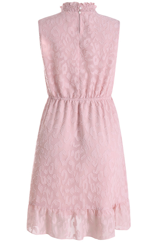 Ladies Spring Chiffon Lace Jacquard Dress