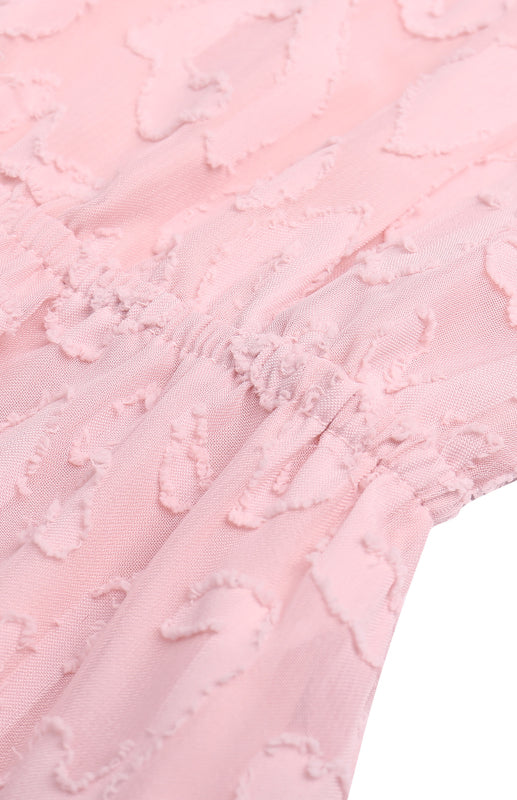Ladies Spring Chiffon Lace Jacquard Dress