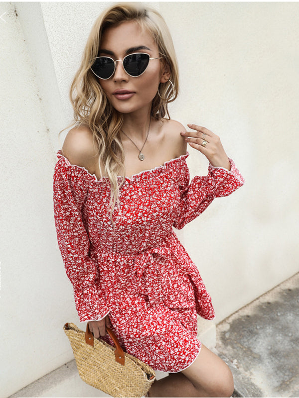 product long -sleeved long -sleeved base dress