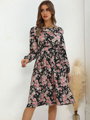 product long -sleeved long -sleeved base dress