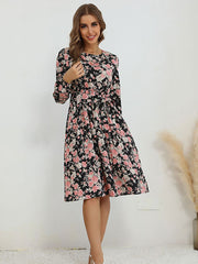product long -sleeved long -sleeved base dress