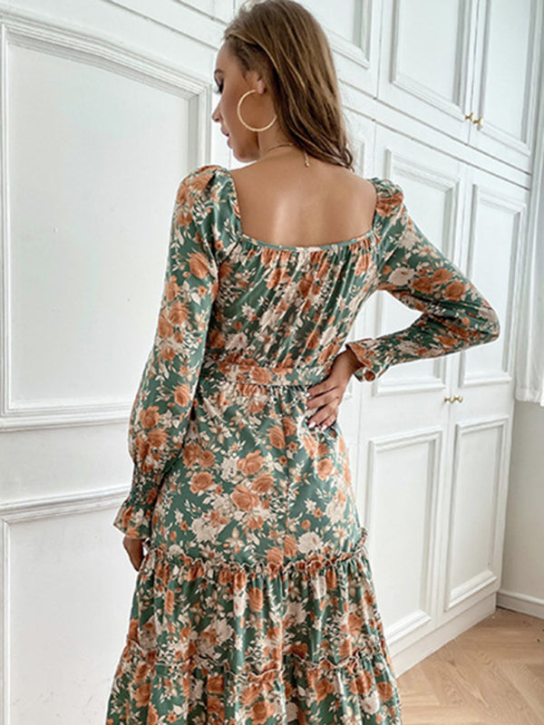 product long -sleeved long -sleeved base dress