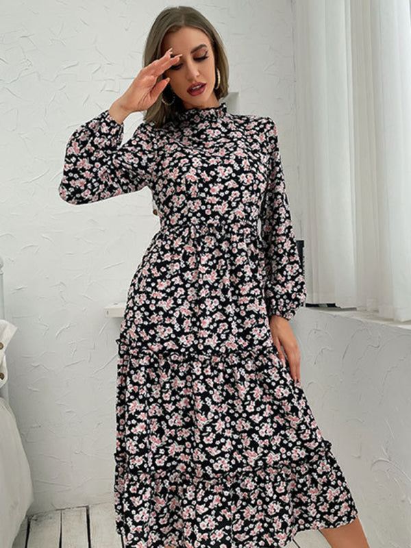 product long -sleeved long -sleeved base dress
