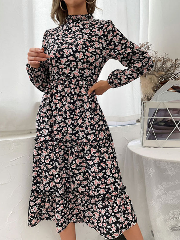 product long -sleeved long -sleeved base dress