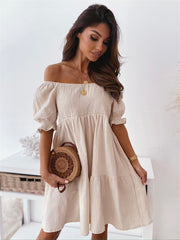 open back one shoulder long dress