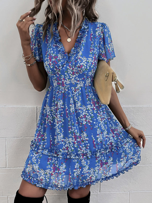 Casual all-match sexy short dress