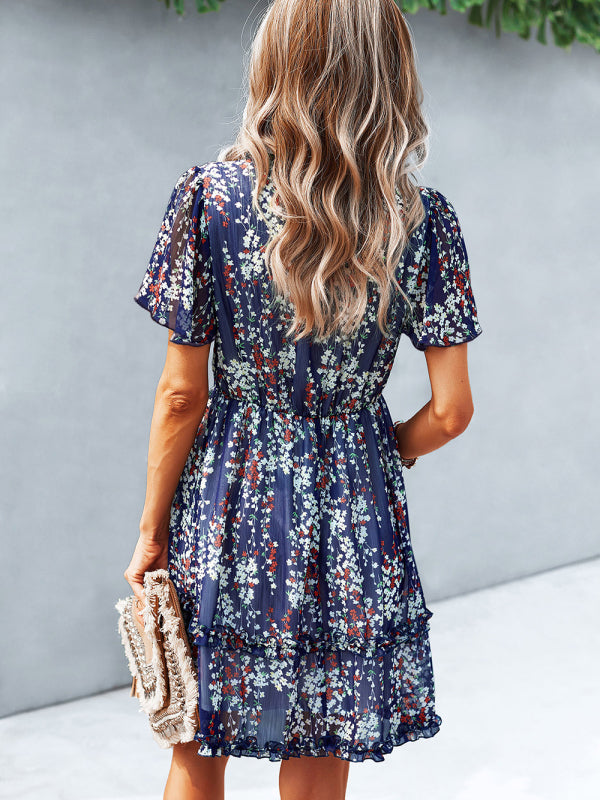 Casual all-match sexy short dress