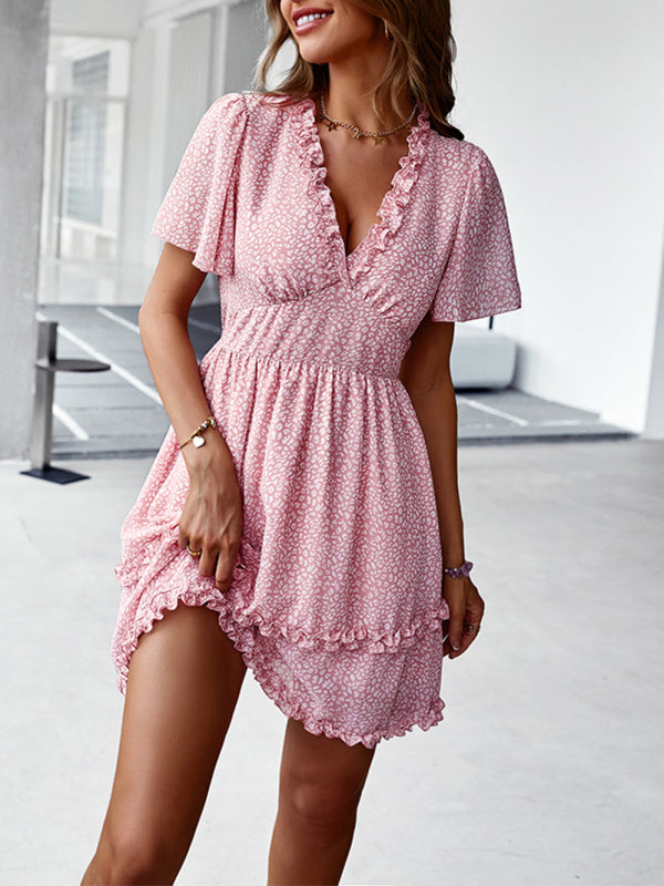 Casual all-match sexy short dress