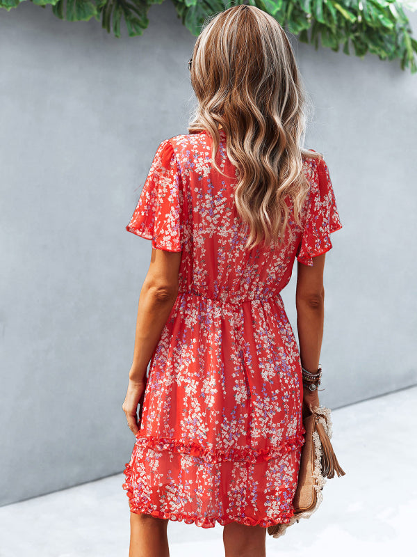 Casual all-match sexy short dress
