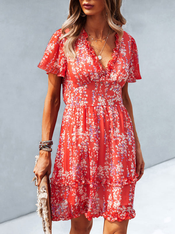 Casual all-match sexy short dress