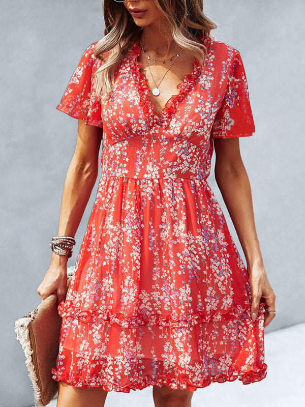 Casual all-match sexy short dress