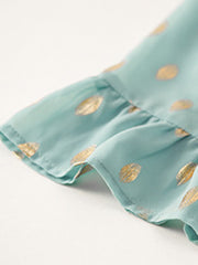 Bronzing Polka Dot Dress Women Spring Elegant Short Skirt