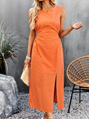 Temperament Waistless Long Sleeveless Sundress