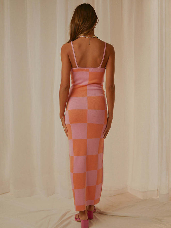 Sexy Wind Print Slim Slim Elegant Dress
