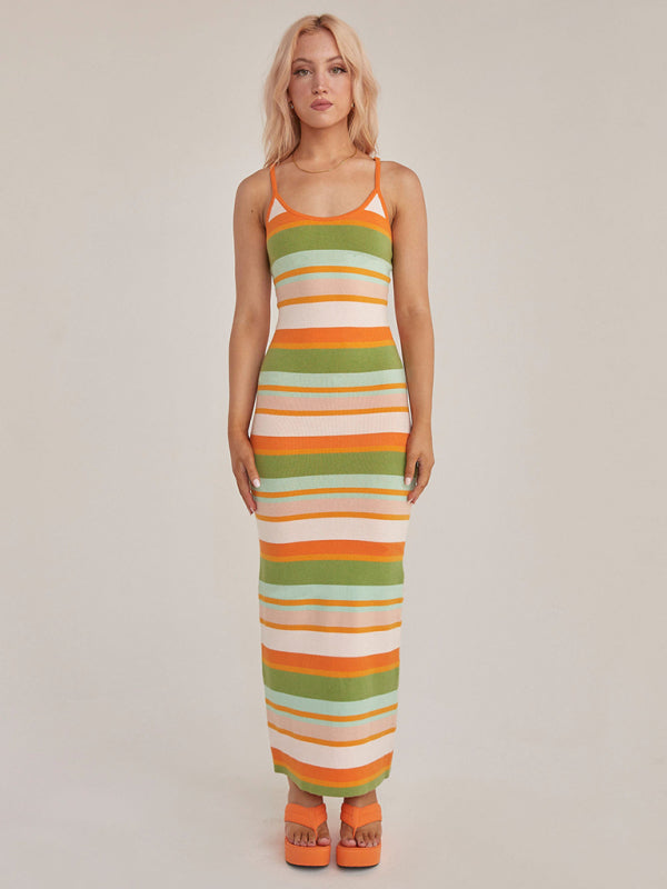Sexy Wind Print Slim Slim Elegant Dress