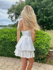 three-color three-layer colorful silk chiffon pleated dress with tie