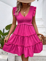 Skirt Sleeveless Slim Solid Color Dress